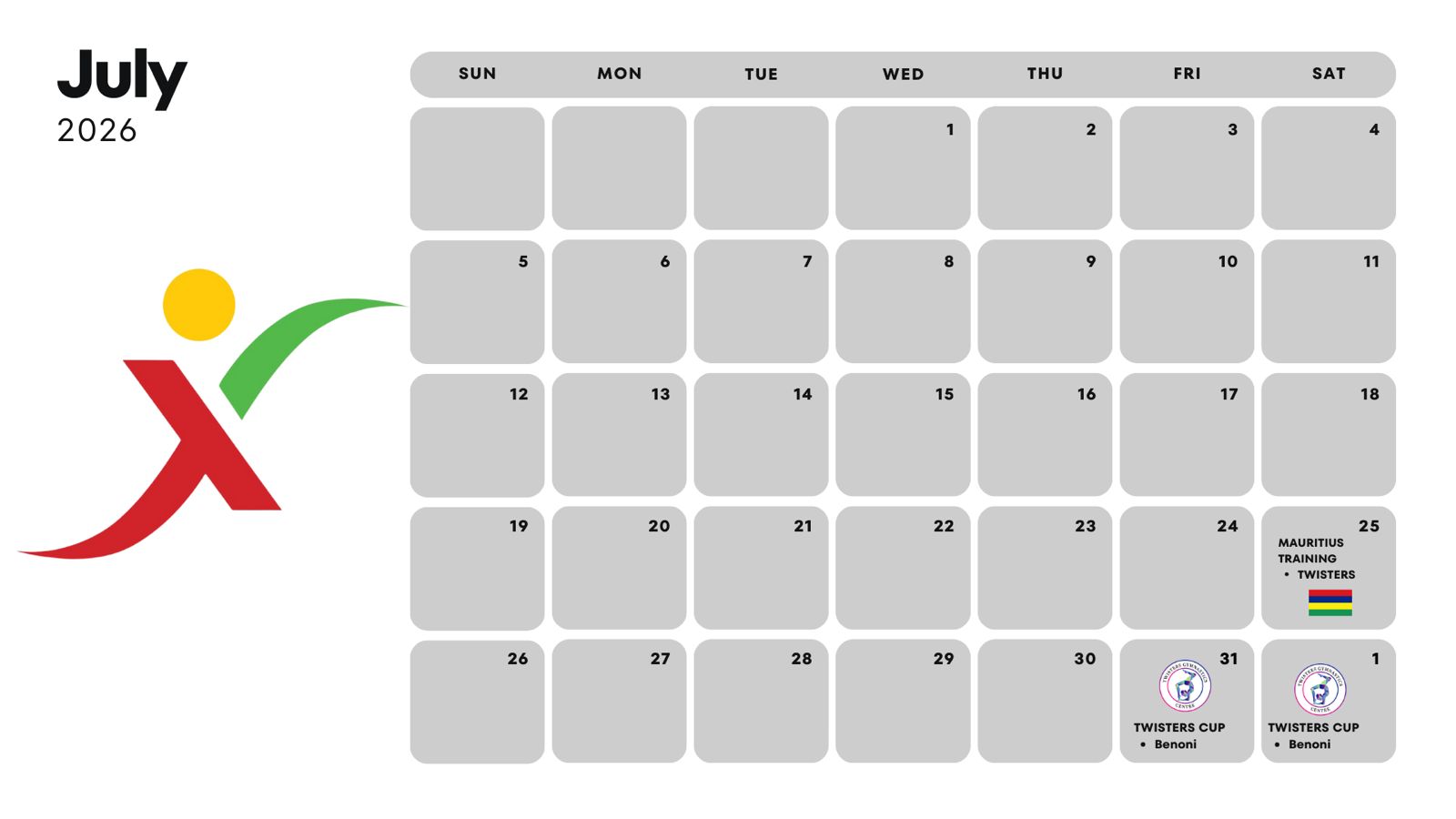 July 2026 Calendar