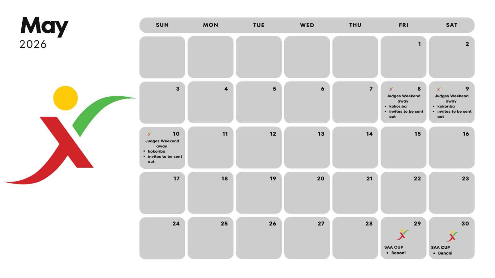 May 2026 Calendar
